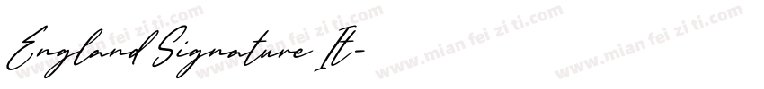 England Signature It字体转换